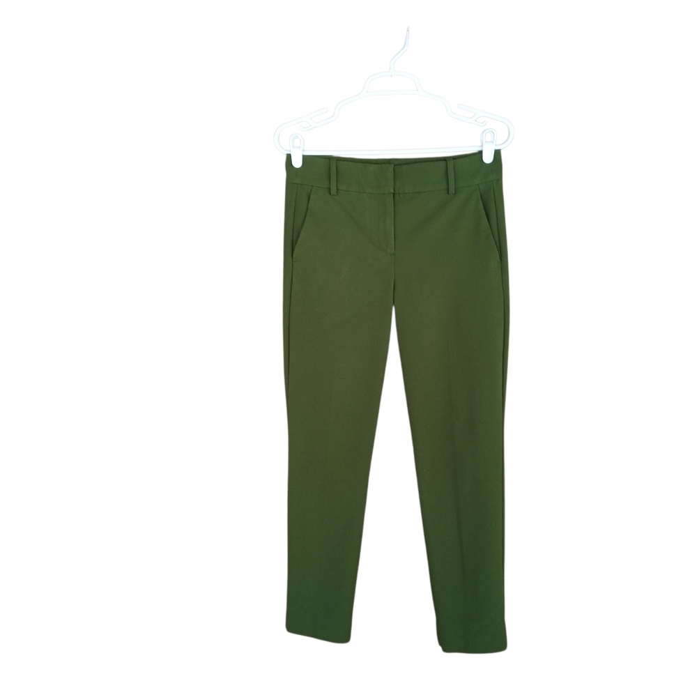 J. Crew Mercantile Olive Mid Rise Straight Leg Pants Size 4